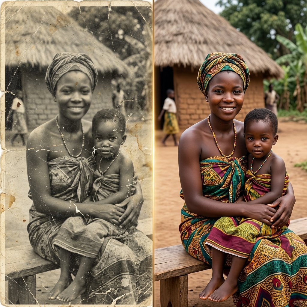 Restauration de photo ancienne par IA